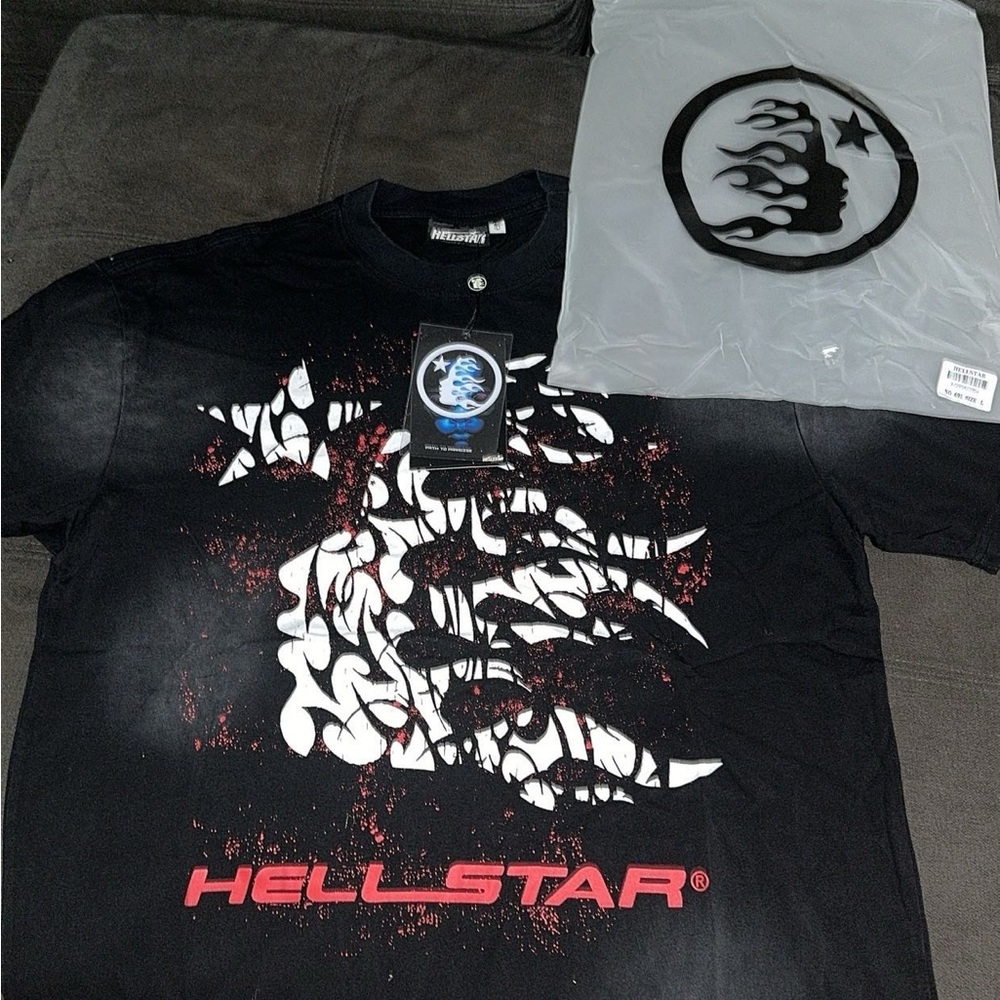 Hellstar Black Graphic Tee Shirt